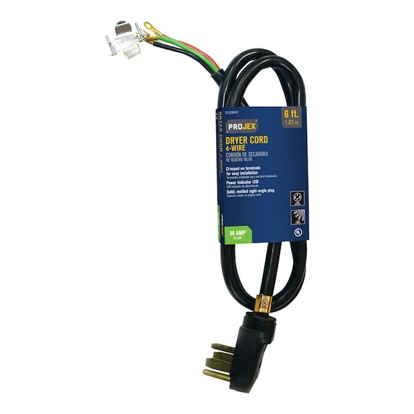 Projex Projex 10/4 SRDT 250 V 6 ft. L Dryer Cord FW-825 - main